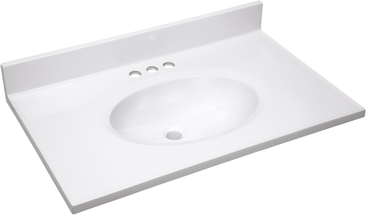 Design House Cultured Marble Vanity Top Sink for Bathrooms
