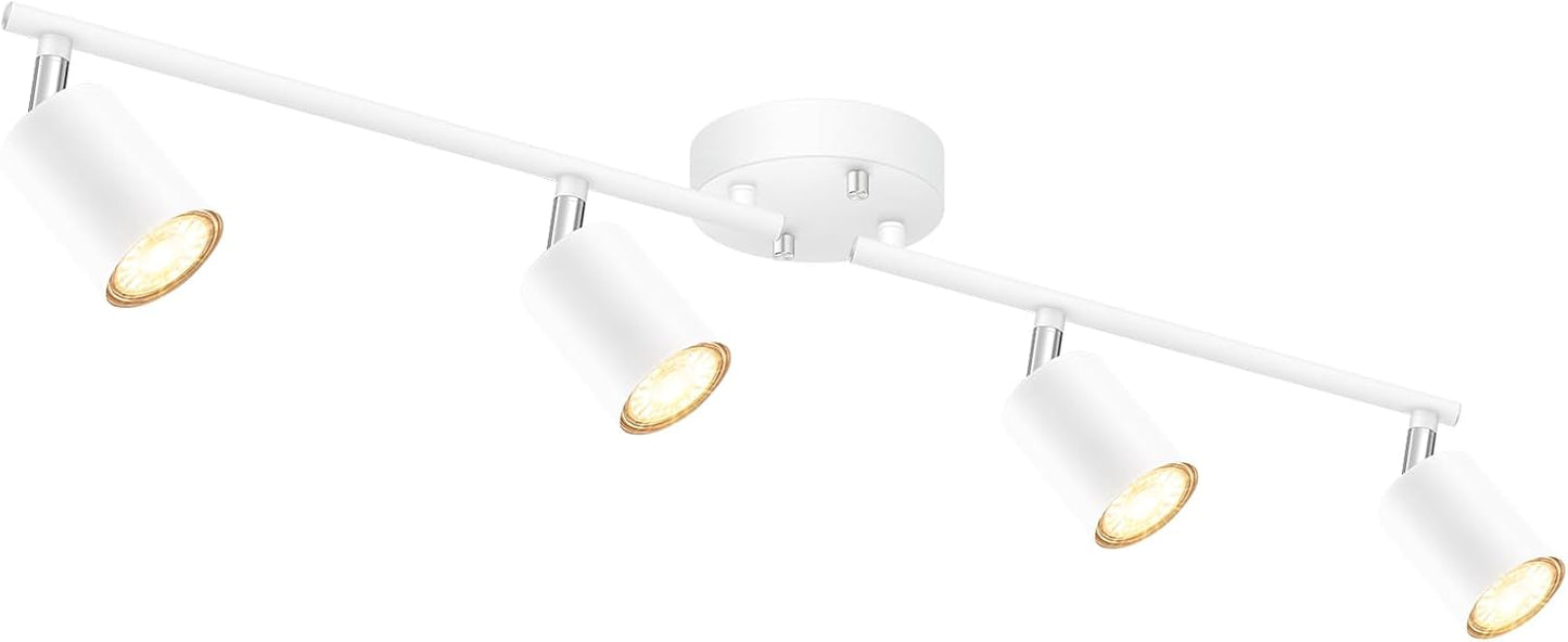 Modern White Track Lighting Ceiling Fixture for Any Room