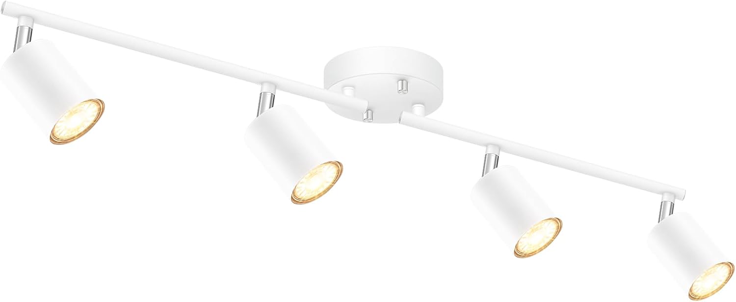 Modern White Track Lighting Ceiling Fixture for Any Room