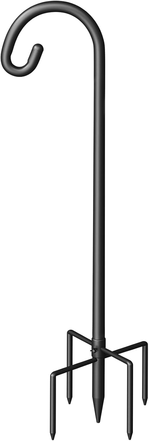 Heavy Duty Bird Feeder Pole with Adjustable Height for Gardens
