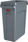 Rubbermaid Commercial Products Slim Jim 16 GAL Trash Can for Any Space