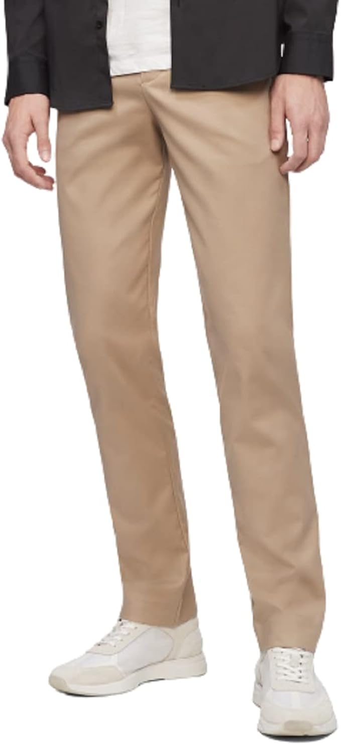 Calvin Klein Men's Modern Stretch Chino Pants for Slim Fit Style