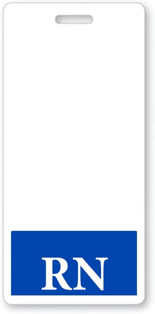 Bulk 50 Pack RN Registered Nurse Vertical ID Badge Buddies