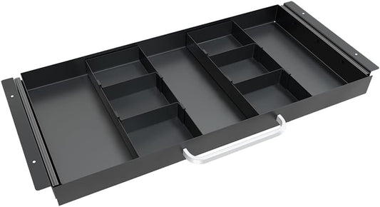 GOME Large Under Desk Pencil Drawer: Adjustable Divider for Organized Workspace