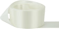 Ribbon Bazaar Double Faced Satin Ribbon 4in Off White - Premium Finish