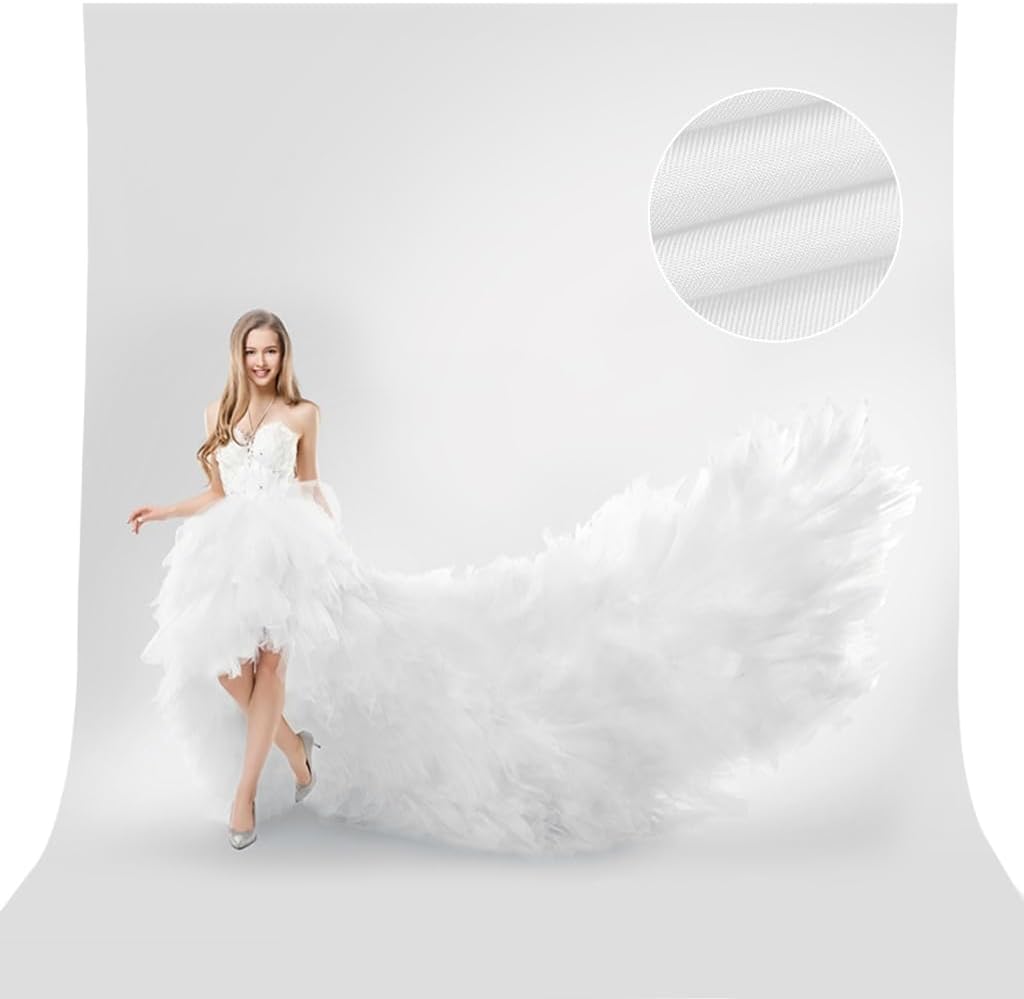 Professional 10x20ft White Photo Backdrop - Perfect for Photoshoots!