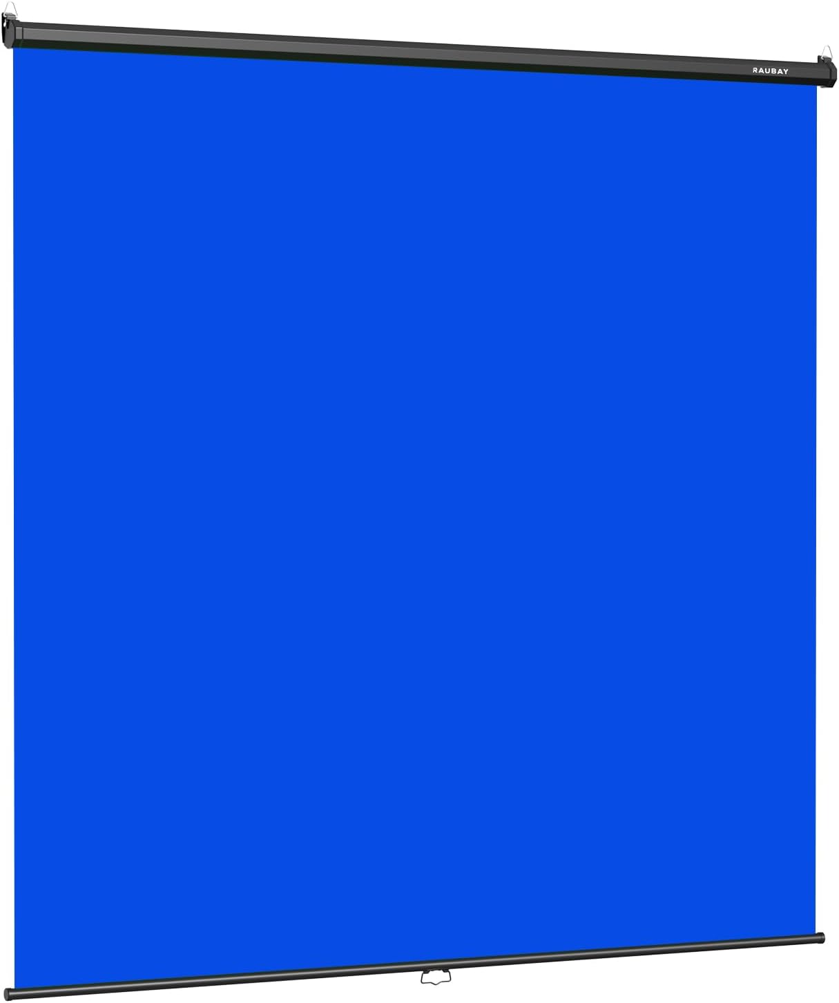 RAUBAY Retractable Pull Down Blue Screen for Video Production