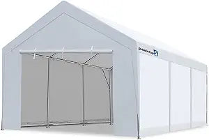 Heavy Duty Carport 12x20 ft with Removable Sidewalls and Canopy