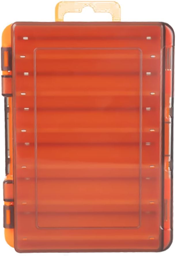 KINGDOM 14 Compartment Double-Sided Tackle Box - High Strength Storage