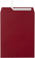 10 x 13 Open End Envelopes Peel & Press - Garnet Red, Pack of 500