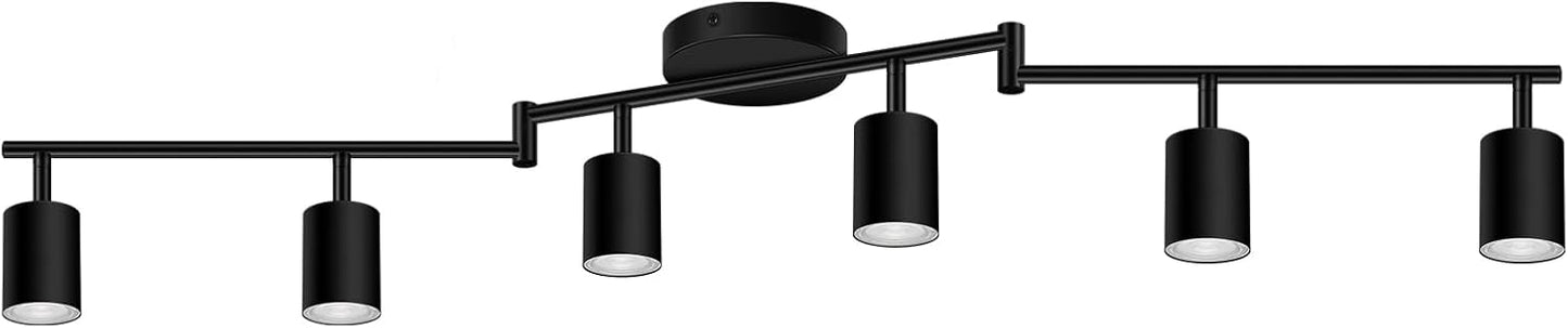 Track Lighting Kit LED for Kitchen, 6 Light Ceiling Fixture
