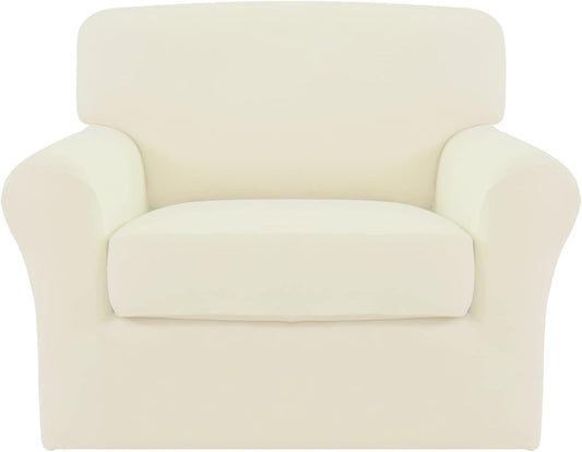 Easy-Going Fleece Stretch Chair Sofa Slipcover for Pets and Kids
