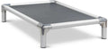 Chewproof Elevated Dog Bed 40 in x 25 in - Silver Aluminum