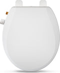 Round Bidet Toilet Seat with Quiet-Close - Non-Electric Comfort