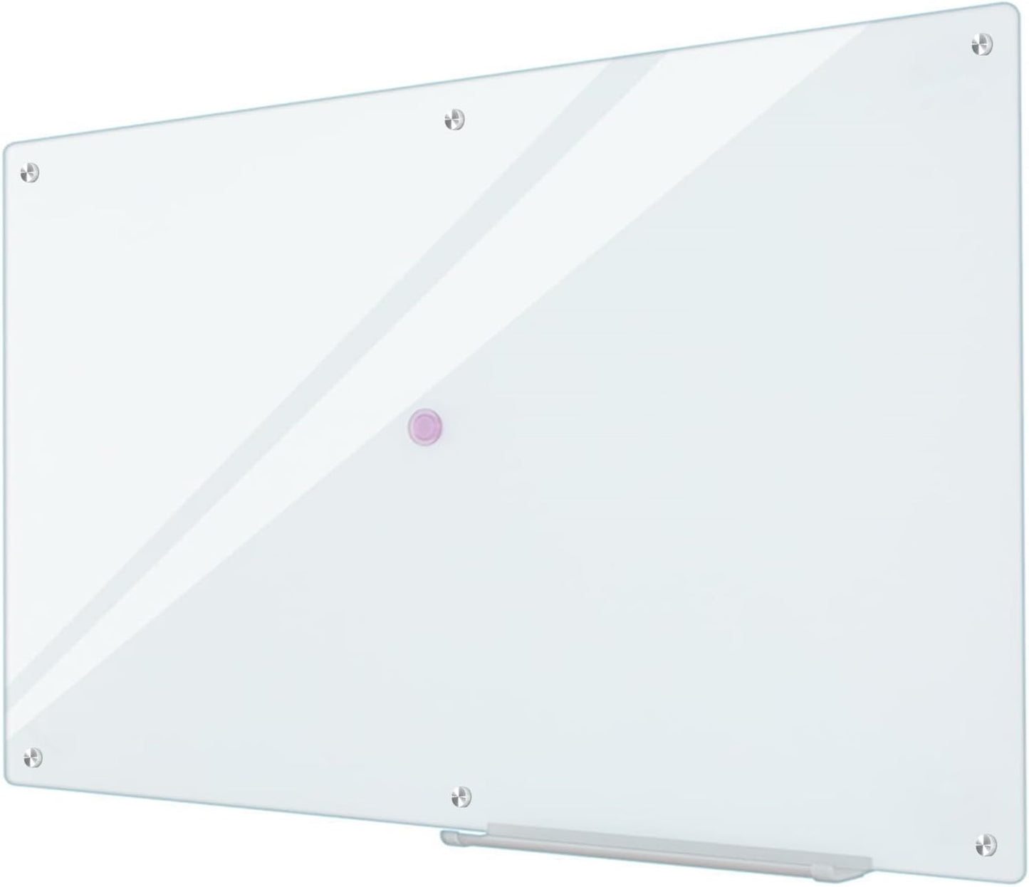Glass Whiteboard 6ftx 4ft - Frameless Magnetic Dry Erase Board