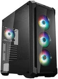 FSP E-ATX Mid Tower Gaming Case with RGB Fans and Glass Panels