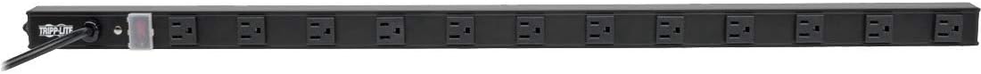 Tripp Lite 12 Outlet Power Strip with 15ft Cord and Safety Features