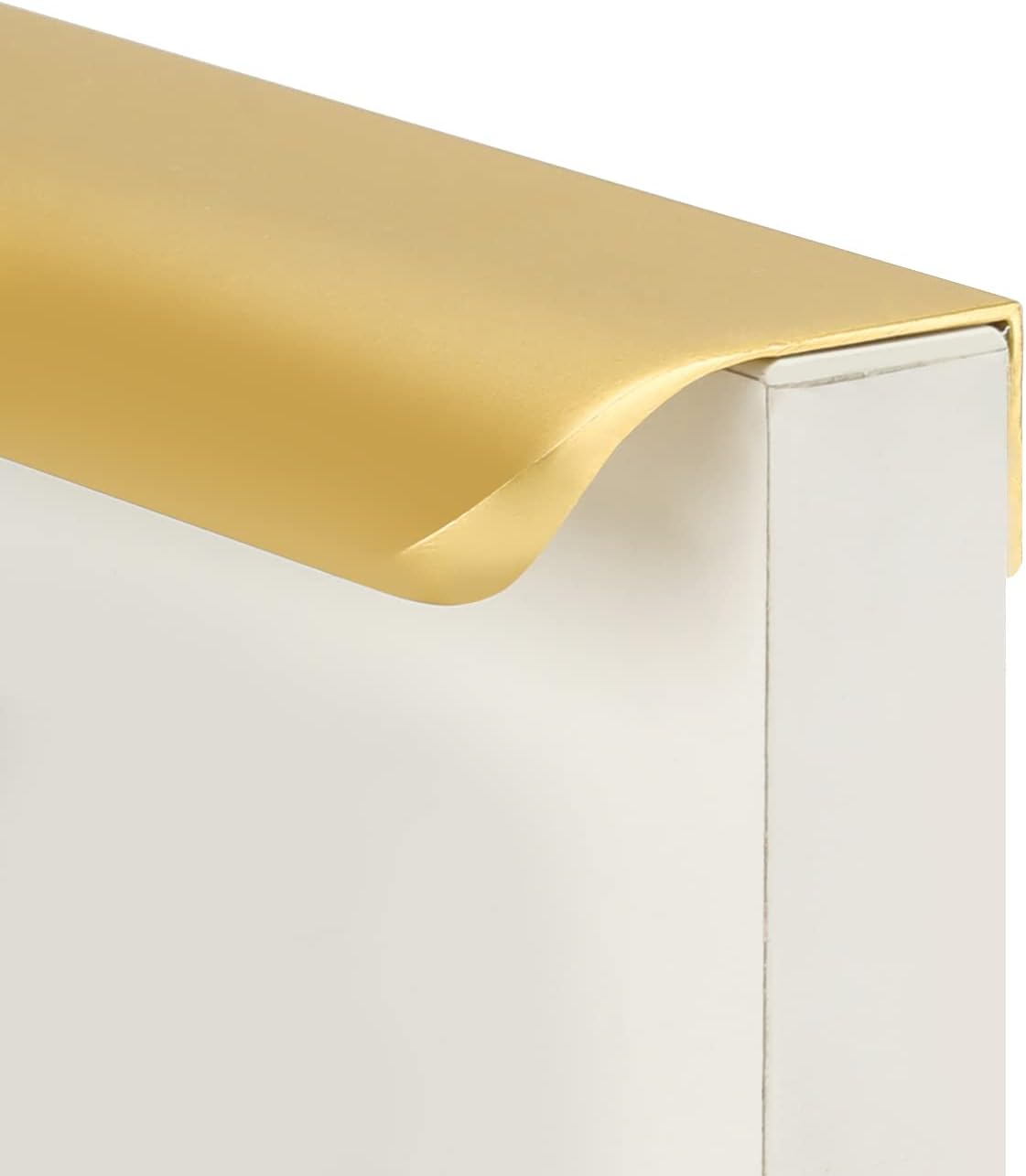 Elegant 6-1/4 Inch Matte Gold Finger Pulls for Cabinets