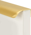 goldenwarm 25 Pack 3 in Matte Gold Finger Pulls - Brushed Brass Edge