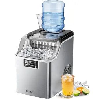 Silonn Countertop Ice Maker Produces 45lbs of Ice Daily