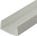 White 1 in Styrene U-Channel C-Channel 48 in Lengths (Pack of 3)