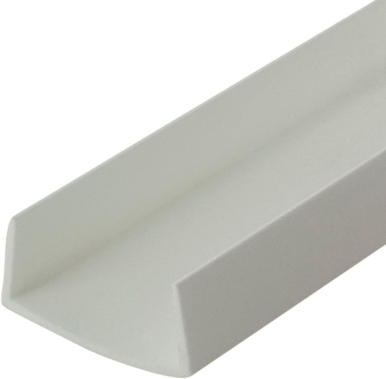 Outwater Plastics 1 Inch Styrene U-Channel for Decorative Edging