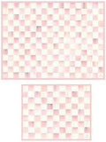 Tempered Glass Cutting Boards Set of 2 - Rosy Check Countertop Style