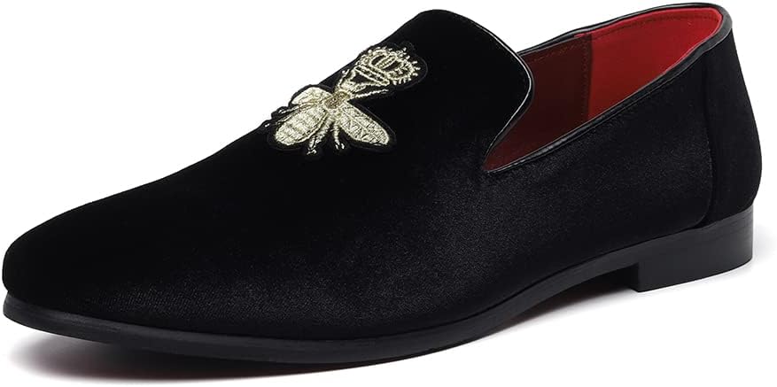 Luxury Velvet Penny Loafer Shoes for Men - Stylish Slip-ons