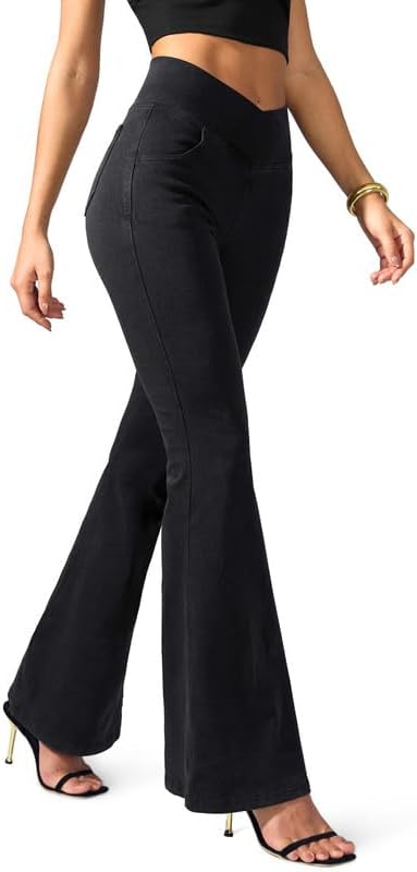 Rammus Flare Jeans for Women: Trendy High Waisted Bell Bottoms