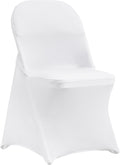 Stretch Spandex Folding Chair Covers White - Fitted 50PCS Box