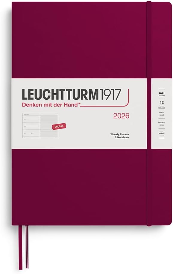 LEUCHTTURM1917 Weekly Planner & Notebook 2026 for Organized Life