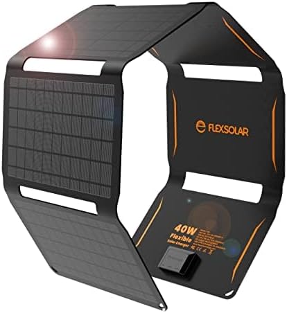 Versatile 40W Foldable Solar Charger - USB-C & USB-A Outputs
