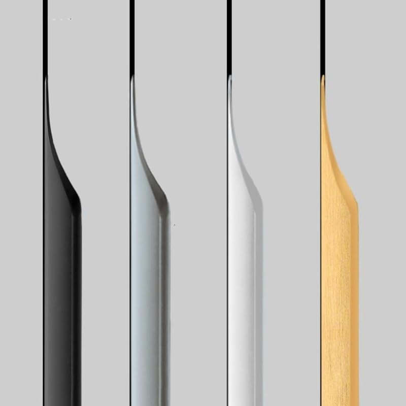 5 Pack Finger Pulls for Cabinets - Streamlined Concealed Handles