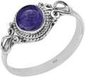 Gemstone Ring for Women, Handmade 925 Sterling Silver Size 5