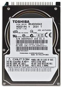 Toshiba MK6026GAX 60GB 5400 RPM Slimline Hard Drive Review