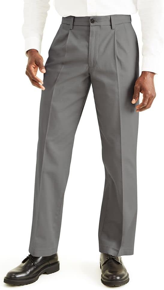 Dockers Men's Classic Fit Lux Cotton Stretch Pants for Comfort