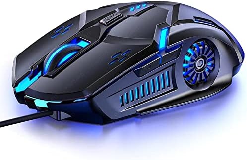 Smaige Gaming Mouse: Precise 3200 DPI, LED Lights