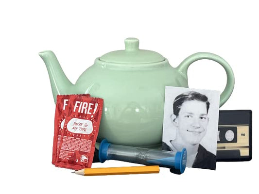 Pam's Teapot with Jim's Bonus Gifts - Perfect for The Office Fan
