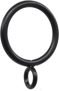 42 Pcs Metal Curtain Ring with Eyelet - Durable Black Set