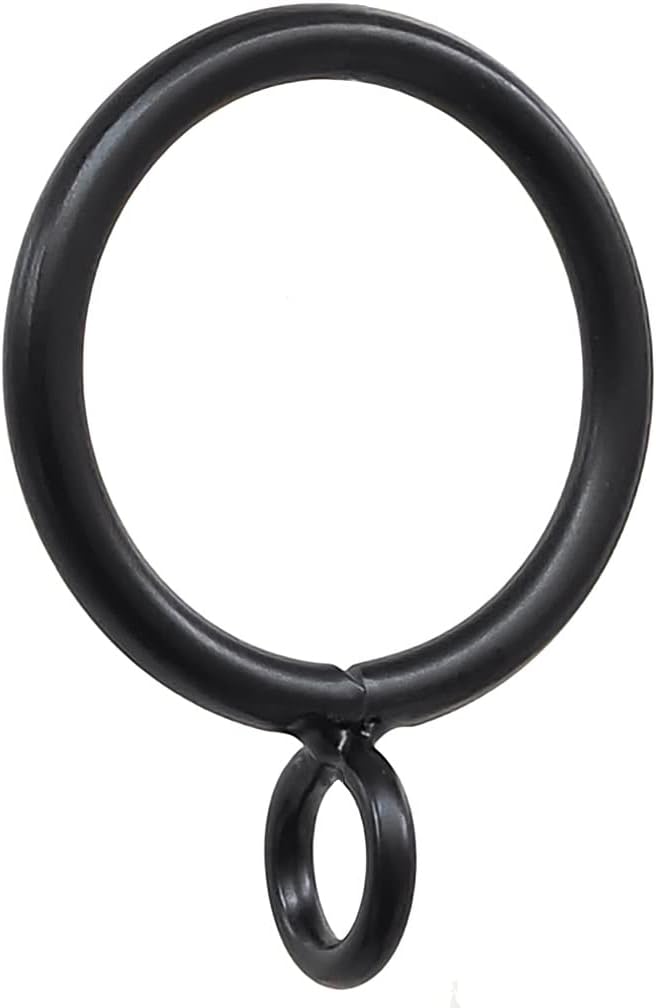 Black Metal Curtain Rings Set - ID 1.0 | Pack of 42