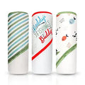 Modern Baby 3 Pack Hooded Baby Bath Towel Set - Soft, Absorbent Towels