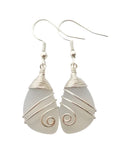 Yinahawaii Handmade Sea Glass Earrings - Hawaiian Moonstone