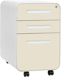 Stockpile 3 Drawer File Cabinet with Lock - Under Desk Metal Filing