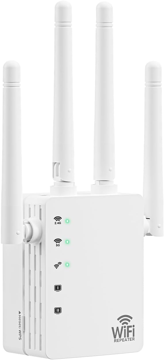 WiFi Extender with 12880 Sq.ft Coverage and 1200Mbps Speed