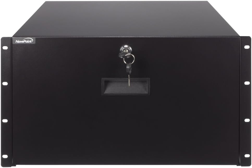 Navepoint Rack Mount Drawer for 19-Inch Server Cabinet 6U
