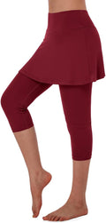 Skirted Legging for Women - High Waisted Yoga & Tennis Skort