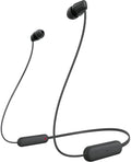 Sony WI-C100 Wireless In-Ear Headphones, Black - Built-in Mic for Clear Calls