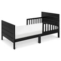 DaVinci Modena Toddler Bed in Ebony - Low-to-Floor Safety