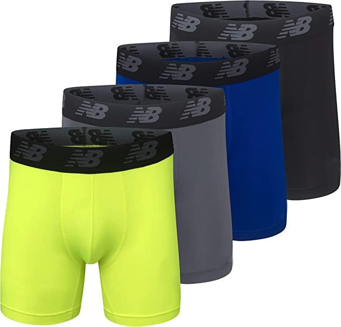 New Balance Men's No Fly Boxer Briefs, 4 Pack
