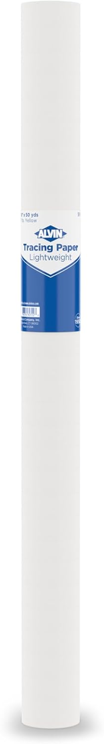 ALVIN 55W-J Lightweight Tracing Paper Roll for Sketching Needs